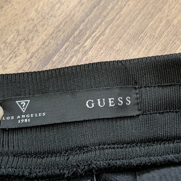 Men's GUESS Shiny Track Pants - Picture 2 of 4